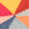 Handwoven Multicolored Geometric Wool Flatweave Kilim Rug, 2' x 3'